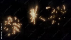 flashing Led wall light. Animation of flashing light on led wall or projectors for stage lights