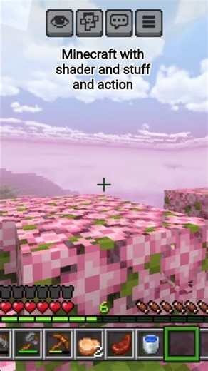 MINECRAFT WITH SHADER AND STUFF AND ACTION MOD #minecraft #shader #viral #viralshort