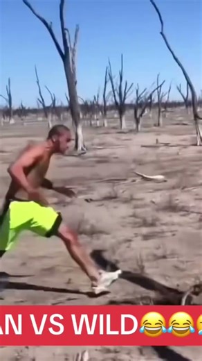 MAN VS WILD😂😂🤣#man #manvswild #wildman #treechopper #desserttiktok