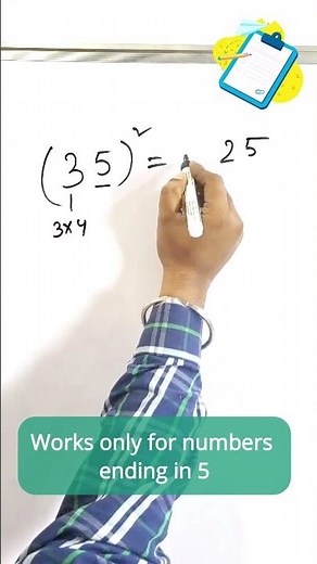 Squaring Numbers Ending in 5 – Easy Math Trick You’ll Love!