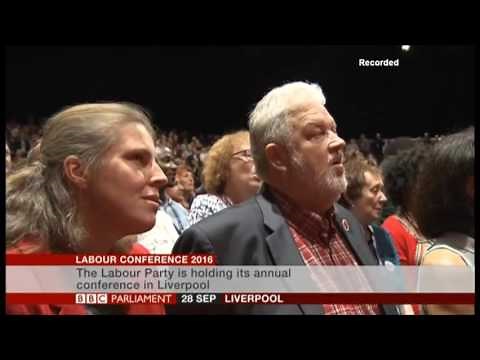 BBC Parliament Labour Conference 2016 Liverpool Red Flag Song & Jerusalem 2016 9 28(3)
