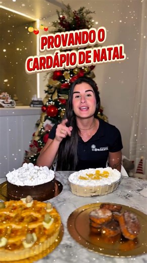 Supermercados Noroeste on Instagram: "✨Provamos alguns itens do nosso Cardápio de Natal para te ajudar a escolher. Tudo feito com muito carinho e dedicação pelo nosso time da padaria comandado pela nossa líder Vanessa✨ Você pode fazer a sua encomenda pelo WhatsApp 27 99689-7027, tudo muito fácil e prático. 📲✅ 🍓Morangoffe R$ 136,90 / Aprox. 1,4 kg 🍞Ranada R$ 24,90 / 500g 🍍Pavê de Abacaxi R$ 59,90 / Aprox. 1,2 Kg 🥧Empadão de Frango R$ 89,90 / Aprox. 1,3 Kg Cardápio completo disponível no noss