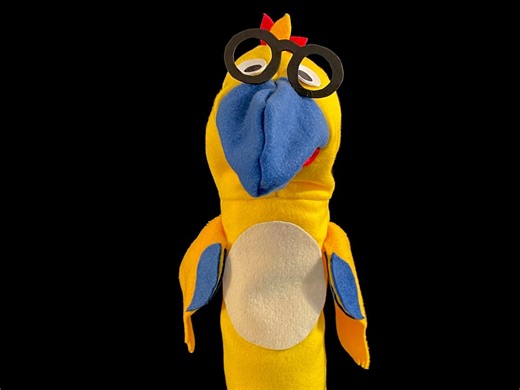 Yellow Parrot Hand Puppet - Etsy