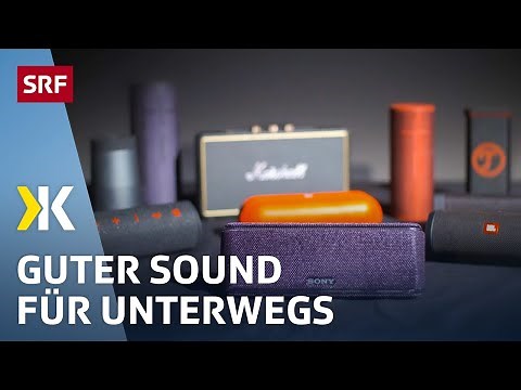 Bluetooth speaker tested: Robust, good battery life, and rich sound | 2019 | Kassensturz | SRF