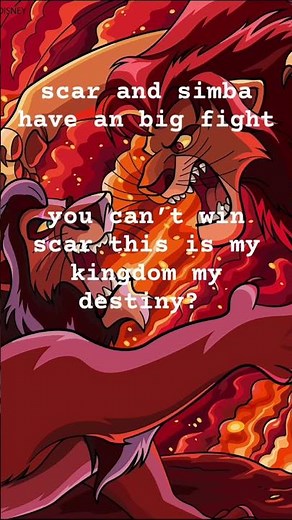 simba vs scar Lion king 1994