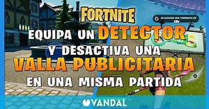 Fortnite: dónde encontrar un detector y cómo deshabilitar una valla publicitaria