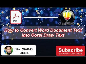 How to import and edit ms word text data in coreldraw | Bring Word text into corel draw to edit