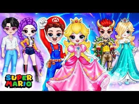 Huntrix & Saja Boys Transform into Super Mario — Who Looks Best? | DIY Fashion Paper Dolls