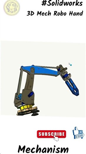 Unbelievable 3D Robo Hand Mechanism 🤖 | Moves Like a Human! #solidworks #3dmodeling #sheetmetal