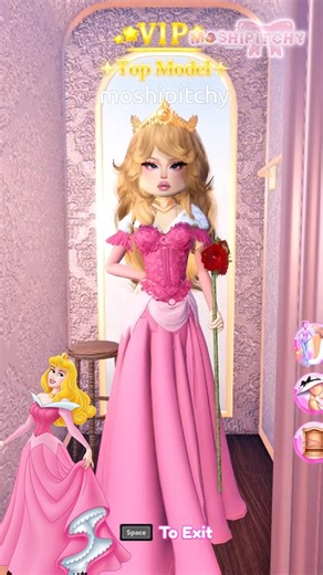 👑Princess Aurora Sleeping Beauty outfit tutorial in #dresstoimpress #roblox