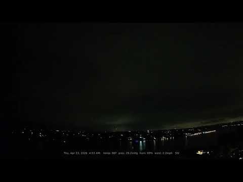 04/23/2026: Nightlapse: Lake Travis, Texas (Austin, TX): 4K, 60fps Daily Timelapse Video