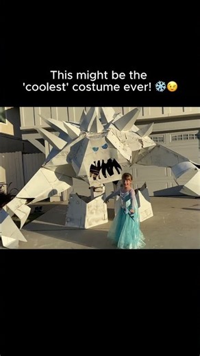 Epic Frozen Halloween Costume ❄️🤯😱 #frozen #halloween