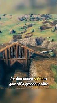 Building a Grand Town Hall with 1500 Wood in Valheim Naked and Afraid