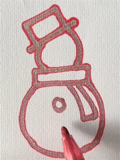 Satisfying Snowman Drawing Tutorial