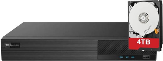 16 Channel DVR, 5MP, 2xSATA, 16CH Multiformat Analog + 8CH IP Video Input, NDAA Compliant, Mobile Surveillance (DVR-16CH3-5QA2-4TB)