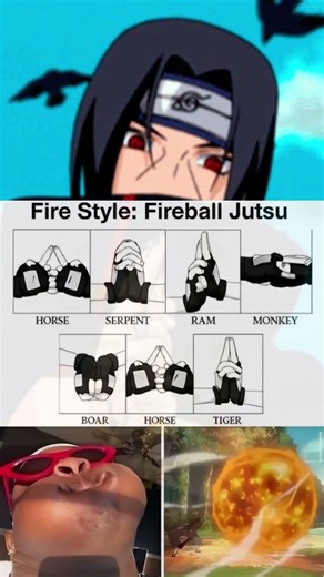 Fire Style Fireball #jutsu #naruto #narutoshippuden #anime #shorts #animeedit