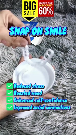 Smile with ease, anytime ✨💖 🖤 Snap On Smile: ✔ Natural-looking design ✔ Reusable & durable ✔ Lightweight fit 🛒 Top ranked instant smile solution: https://www.brightcanvas.store/snaponsmile | Mod Market