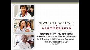 MHCP BH Provider Briefing: BH Services for Uninsured Individuals