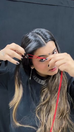 2.5M views · 45K reactions | Navratri series 14 …knot thread hairstyle tutorial ⭕️⭕️ | Divya Soni | Facebook