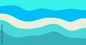 blue color palette line pattern wave background animation Stock Video