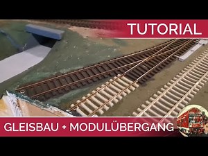 TUTORIAL Installing a switch / segment transition - model railway in H0