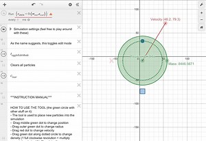 My greatest creation: A 2D n-body gravity simulator with elastic collisions!