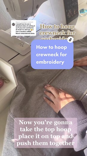 Replying to @mosleybee i hope this helps🤍 #embroiderytutorial #machineembroidery #machineembroideryhelp #howto #howtohoop #hoopingcrew #embroideryhowto #howtoembroider #tutorial #embroiderytutorial #embroiderytips #tipsandtricks #tipsforembroidery #machineembroideryproblems #machineembroiderytutorial #howtohoopforbeginners #howtohoopashirt #howtoembroider #howtoembroideronahoodie #howtoembroiderashirt #brotherembroidery #brotherembroiderymachine