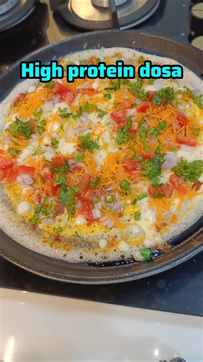 High protein breakfast(dosa) #dosa #breakfast #shorts