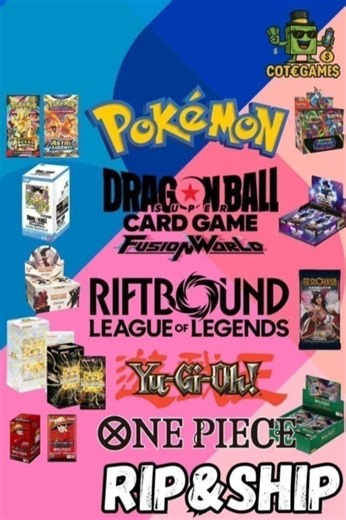 [Live] Sbustiamo [Rip&Ship] Tutti i TCG 👀Pokemon👀One Piece👀LOL👀DBS👀YGO | eBay Live UK
