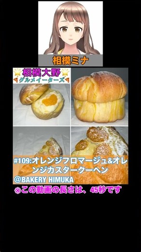 相模大野グルメイーターズ #109(オレンジフロマージュ&オレンジカスタークーヘン@ BAKERY HIMUKA) ※音声あり