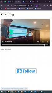 HTML Video Tag Explained in 5 Seconds! 😱🔥 #shortsfeed #shortvideo #shorts