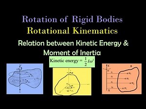 Rotation of Rigid bodies: Rotational Kinematics-Rotational Kinetic Energy & Moment of Inertia