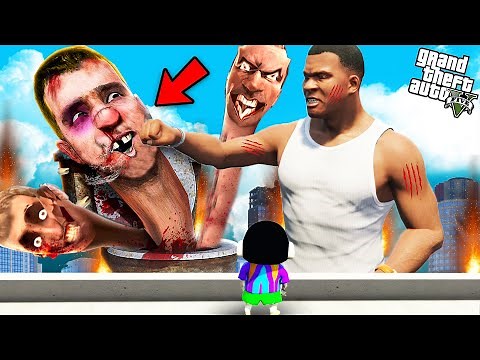 GTA 5 : Franklin Planning To Escape And Kill Skibidi Toilet Monster in GTA 5 ! (GTA 5 mods)