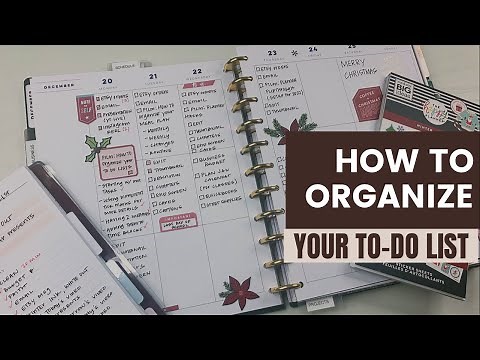 How To Organize Your To Do Lists