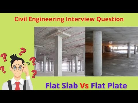 Difference between Flat Slab and Flat Plate || Civil Engineering Interview Question