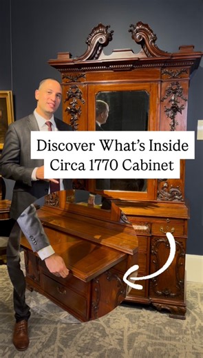 72K views · 2K reactions | This Irish mahogany bureau cabinet was...