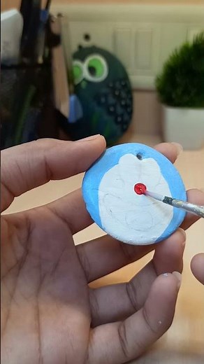DIY doraemon keychain 💙 #youtubeshorts #shorts #diy #crafts #diykeychain #viral