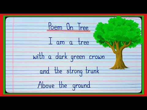Poem on Tree/Poem on Tree in English/Tree Poem/Tree Poem In English/Calligraphy Creators l
