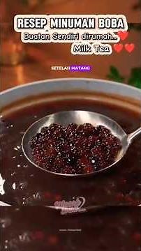 Recipe for making your own Boba drink, tastier and healthier #recipe #drink #boba #milktea