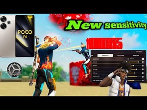 Poco f6 sensitivity setting in free fire👿 // poco f6 sensitivity ff 🥵🔥#freefireindia #freefire