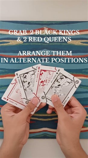 This trick only uses 4 cards-Tutorial #cardmagictricks #magictrickssecret #tutorial #learn #magic