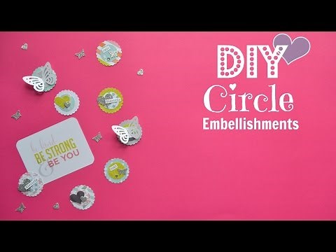 Diy Embellishments: circles and scraps - Build Your Stash #6