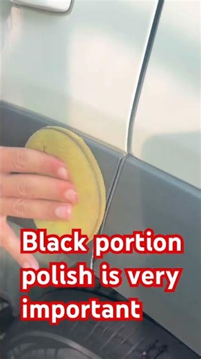 How to maintain car black portion#cars