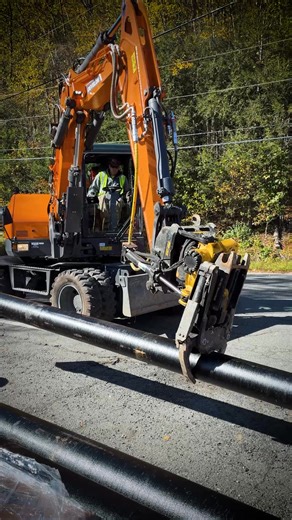 Go anywhere — at 23 mph top speed. The DX100W-7 from DEVELON North America gives you 360 degrees of digging, built for tight spaces. DM us for a quote or demo. | Alta Equipment of Ohio