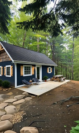 99K views · 1.4K reactions | A Cozy Modern Cabin in Blue Ridge: The Perfect Destination for a Family Vacation | Log Homes | Facebook