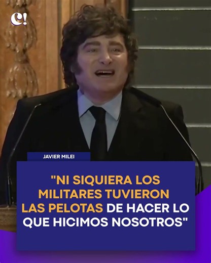COMPARING HIMSELF TO THE DICTATORSHIP AND ADMITTING HE'S A BIGGER SOB THAN THEM #milei #argentina...
