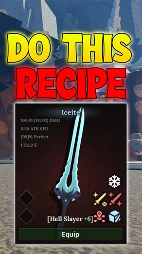 The Forge OP Sword Recipe! #shorts #roblox #theforge