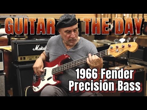 1966 Fender Precision Bass Candy Apple Red - FROM WAREHOUSE | Guitar of the Day