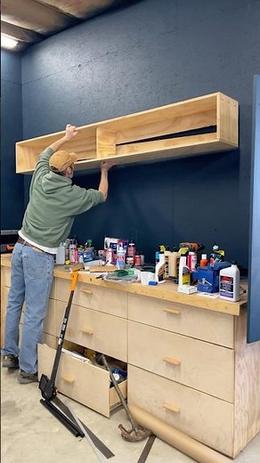 Best GARAGE SHELF DIY Mounting System!! #garage #project #construction