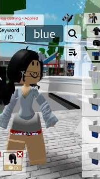 blue outfit idea for girls#brookhaven#outfitideas